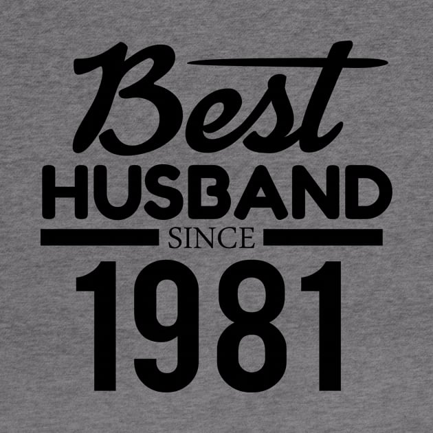 'Best Husband Since 1981' Sweet Wedding Anniversary Gift by ourwackyhome